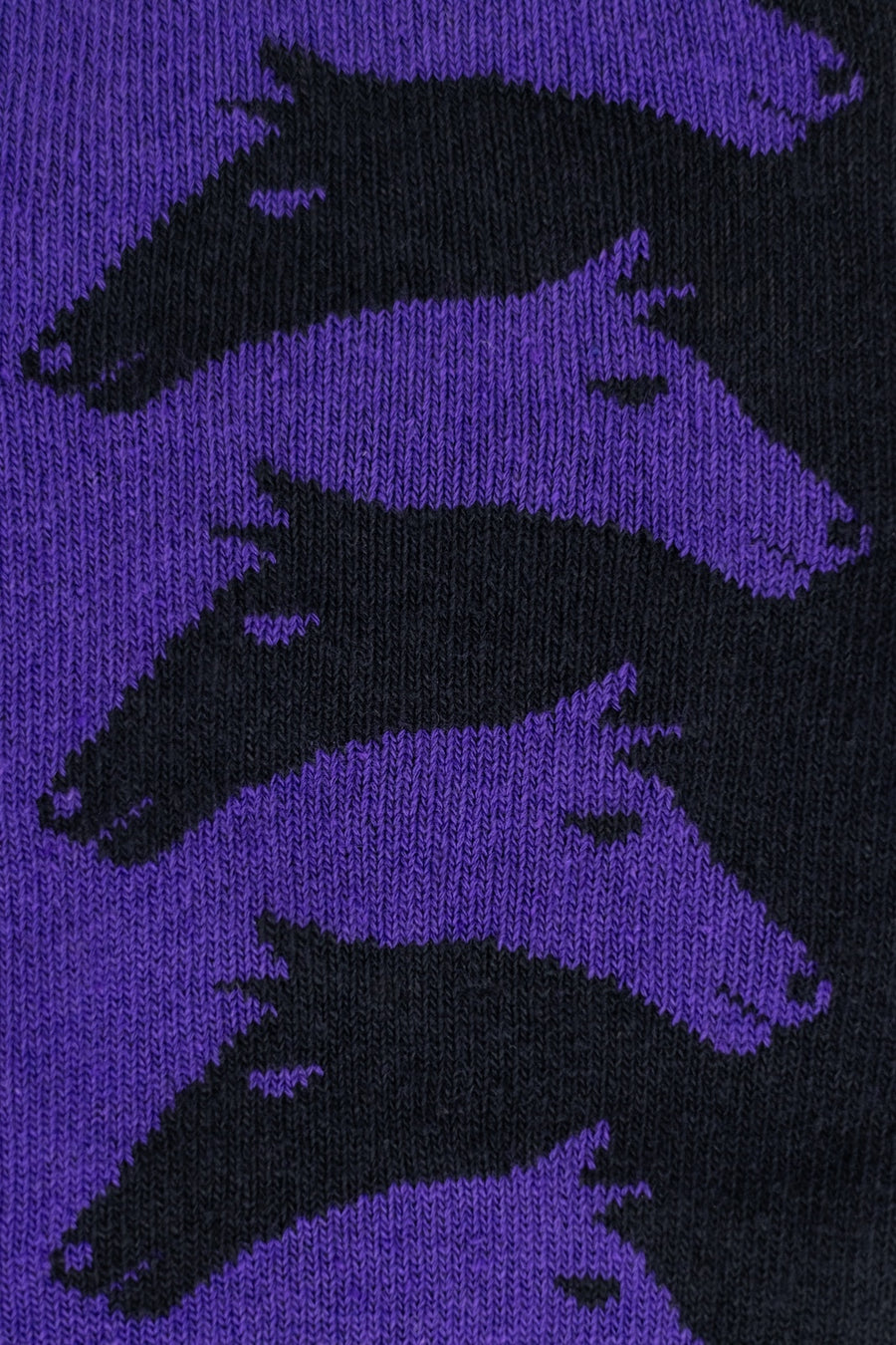 Purple & Black Escher Horse Women's Socks