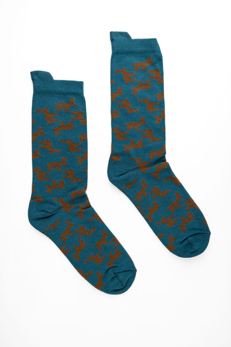 Blue and Caramel Asini Unisex Socks