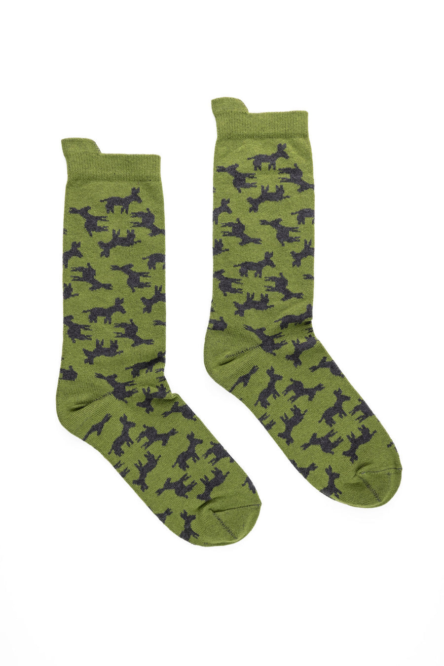 Green and Dark Gray Asini Unisex Socks